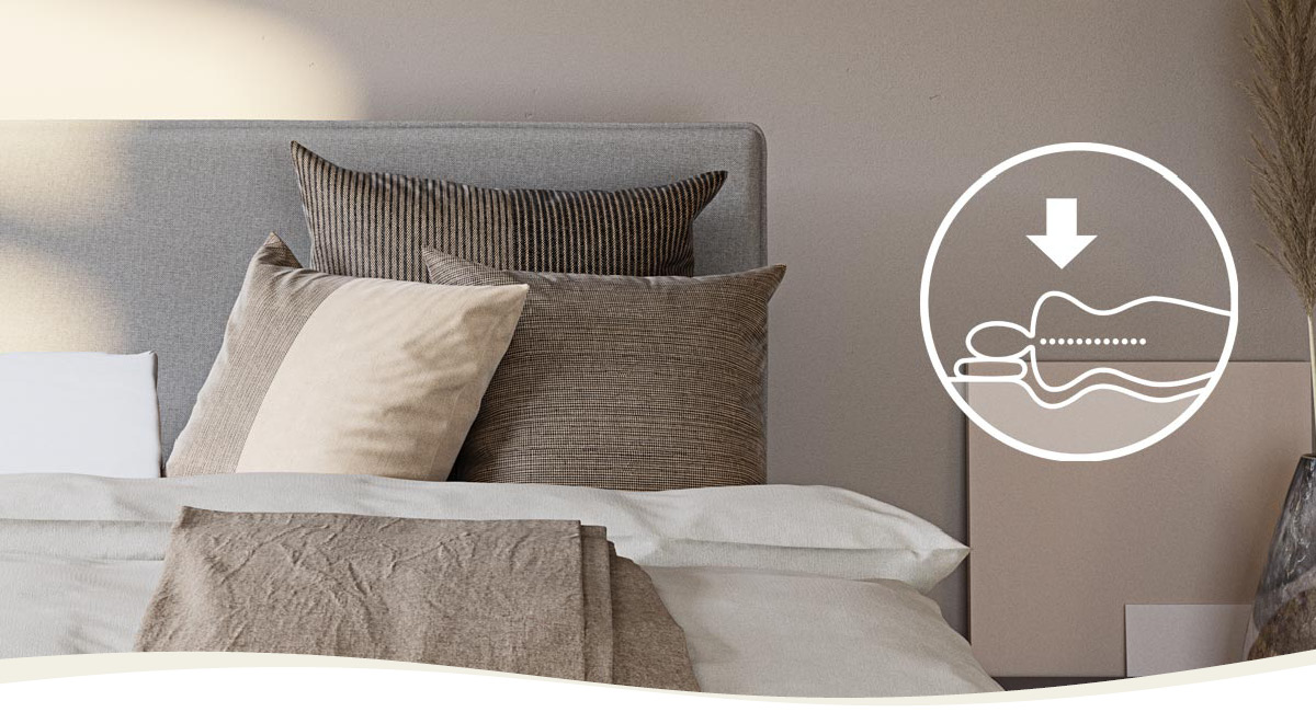 Soft shoulder zone – perfect for side sleepers