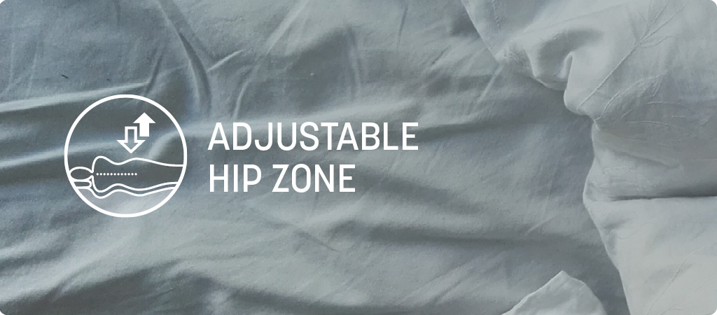Adjustable hip zone