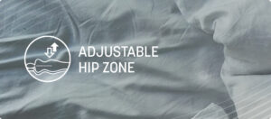 Adjustable hip zone